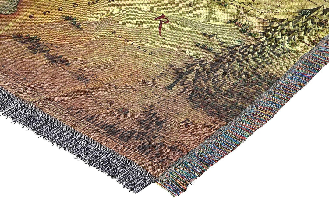 Northwest Herr der Ringe – Der Hobbit gewebte Tapisserie-Überwurfdecke, 121,9 x 152,4 cm, Mittelerde