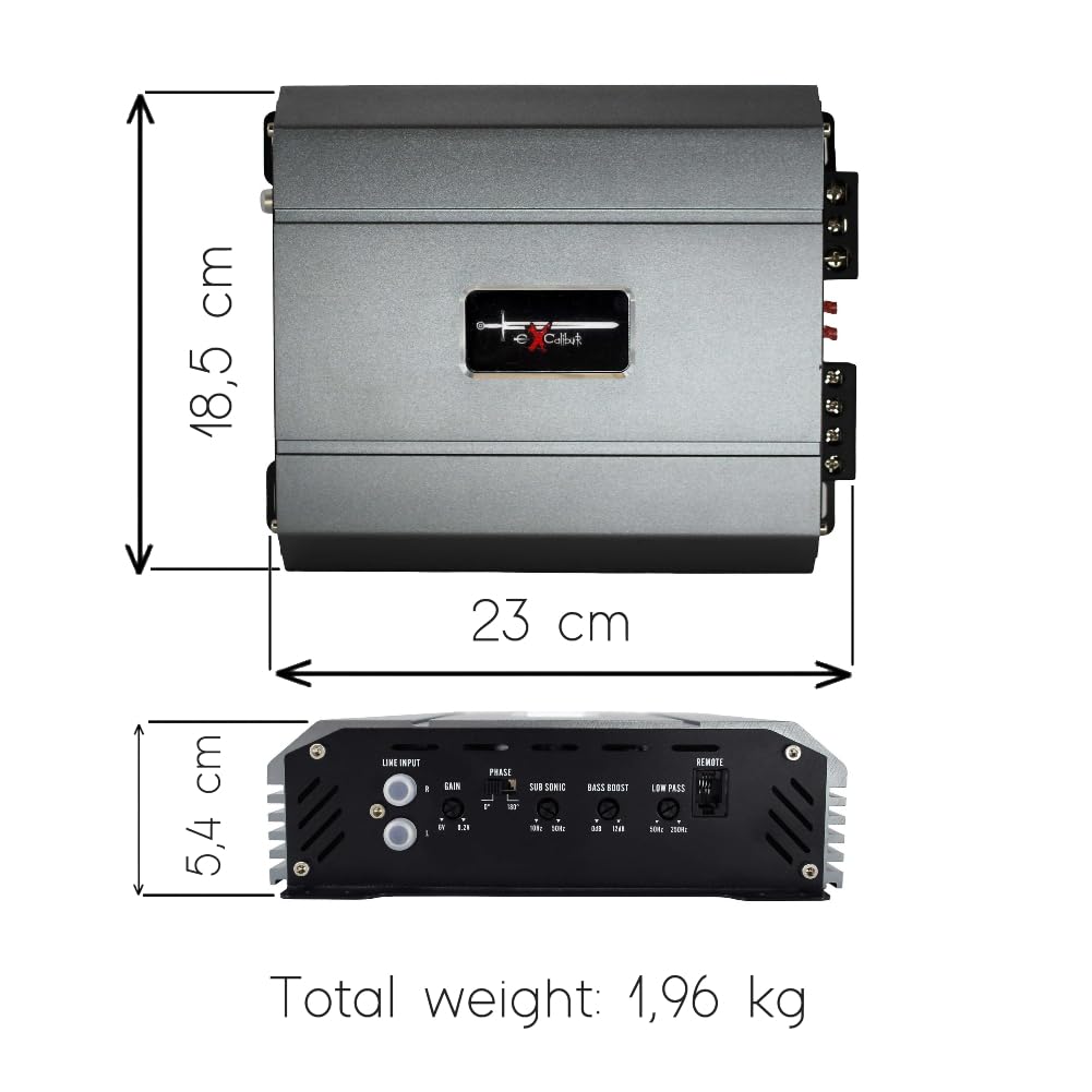 KIT SET FÜR EXCALIBUR X11000.1 1 Kanal Mono Verstärker, 2000 Watt max an 1 Ohm, 1 x 840 Watt an 4 Oh