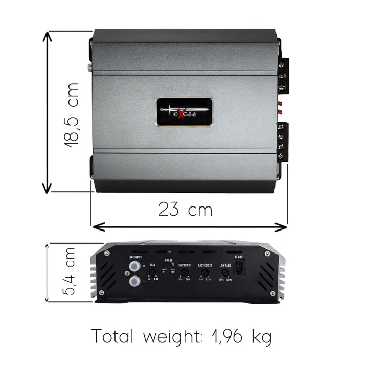 KIT SET FÜR EXCALIBUR X11000.1 1 Kanal Mono Verstärker, 2000 Watt max an 1 Ohm, 1 x 840 Watt an 4 Oh