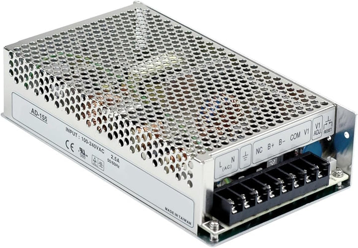 WITTKOWARE AD-155B Schaltnetzteil mit Akku-Ladefunktion (USV-Funktion), 27,6V/DC (einstellbar 24~29V