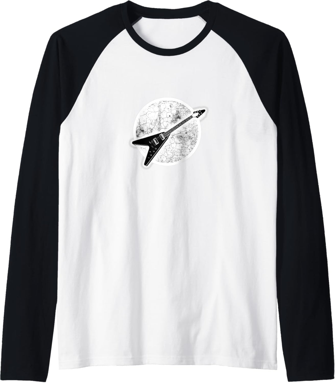 Flying V Guitar Hard Rock Heavy Metal Grunge Stoner Musik Raglan