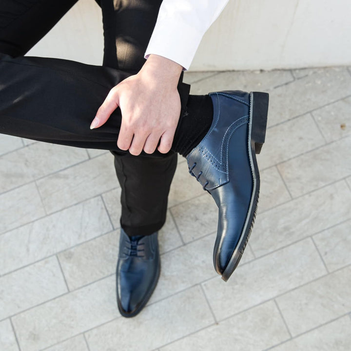 Anzugschuhe Herren Oxford Derby Schuhe Brogues Lederschuhe Hochzeitsschuhe Schnürhalbschuhe Klassisc