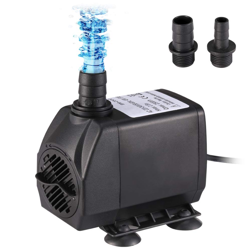 Tauchwasserpumpe 2500L/H 45W für Aquariumteich Fischtank Springbrunnen Frisch- und Meerwasserzirkula
