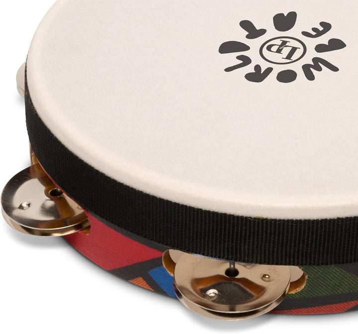LP WORLD BEAT 8" TAMBOURINE (SINGLE ROW WITH HEAD) LP7022, 8"