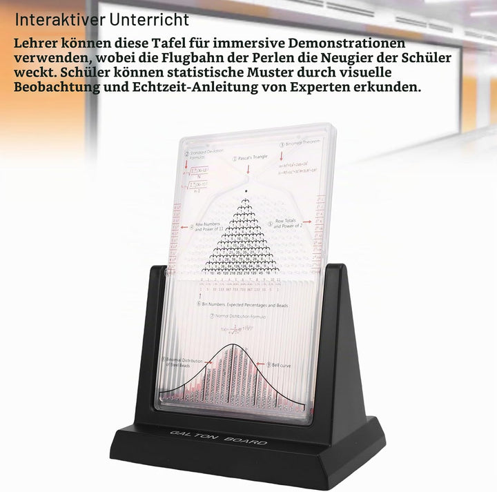 Galton Board-Wahrscheinlichkeitsdemonstrator, Mathematisches Normalverteilungsmodell, Lehrmittel für
