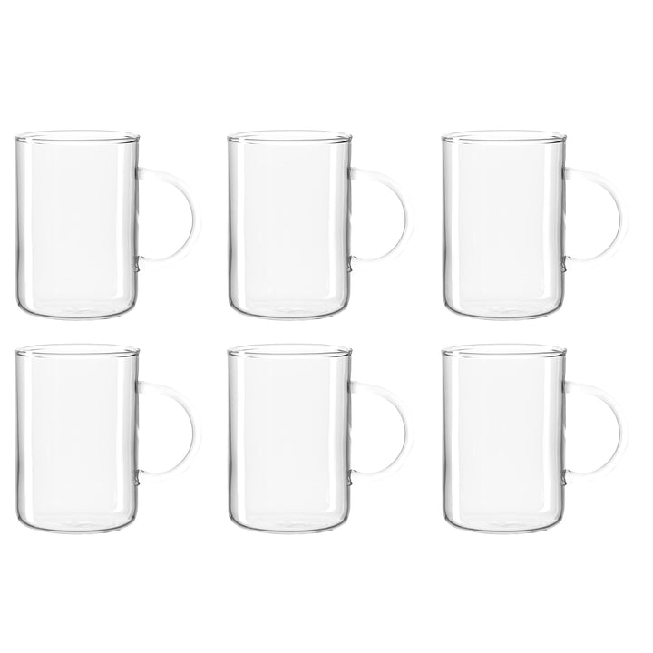 Leonardo Novo Tee-Glas, Tee-Tasse aus Glas, spülmaschinengeeignete Tee-Gläser, 6er Set, 360 ml, 0305