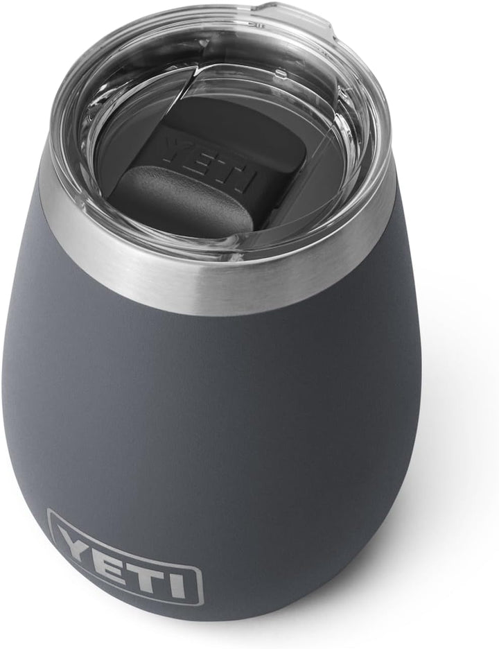 YETI Rambler Weinbecher, Charcoal, 10oz (296ml), Charcoal