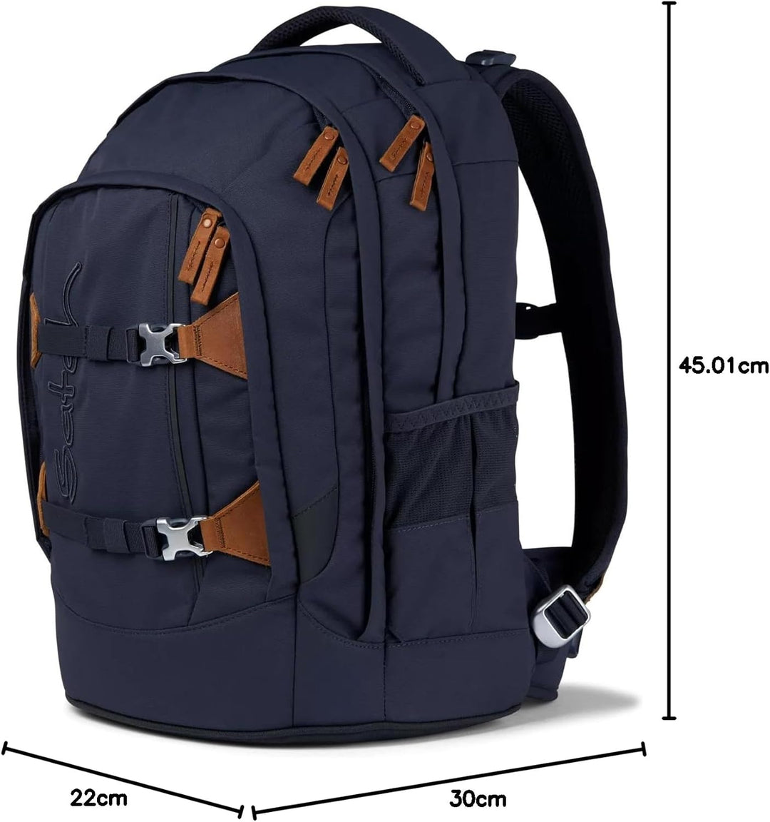 satch pack Schulrucksack Schulrucksack ab 5. Klasse ergonomisch 30L Stauraum standfest Organisations
