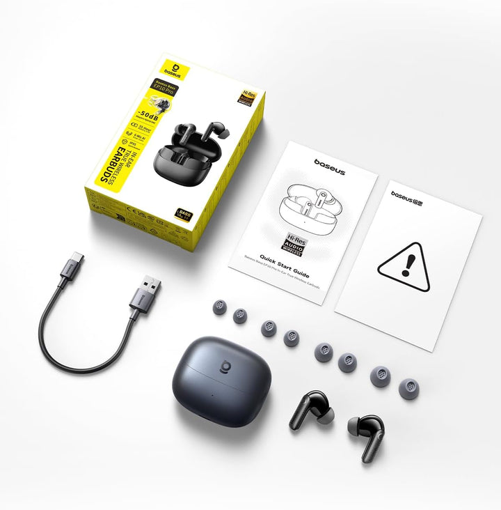 Baseus EP10 Pro In Ear Kopfhörer Bluetooth Noise Cancelling, Bluetooth Kopfhörer mit -50 dB Geräusch