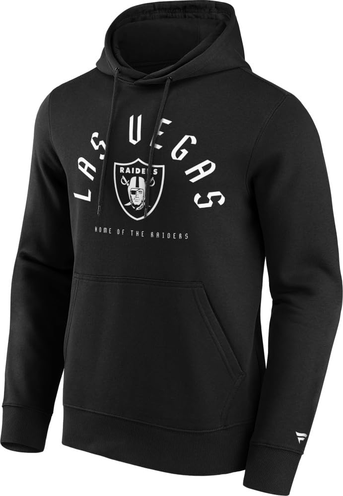Las Vegas Raiders NFL Hoodie Sweatshirt Kapuzenpullover ** College Stamp ** schwarz M Schwarz, M Sch