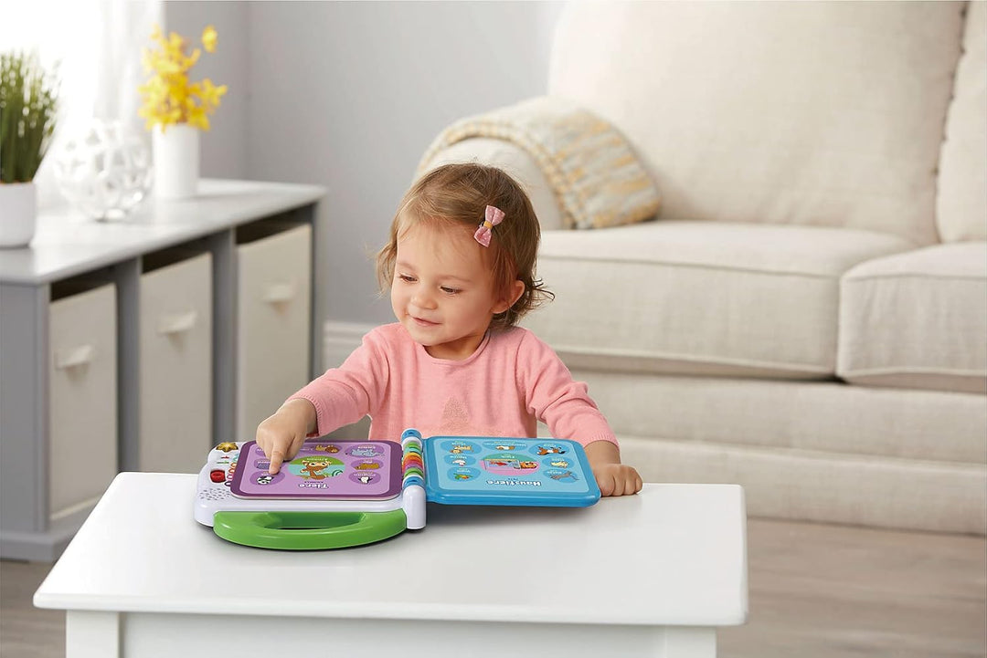 VTech Baby Mein 100-Wörter-Buch – Interaktives Bilderbuch zum Lernen erster Wörter mit 12 bilinguale
