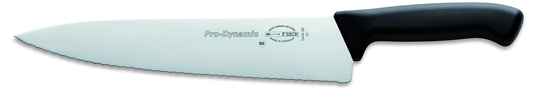 F. DICK ProDynamic Kochmesser mit Wellenschliff (Klingenlänge 26 cm, Küchenmesser, Klinge X55CrMo14