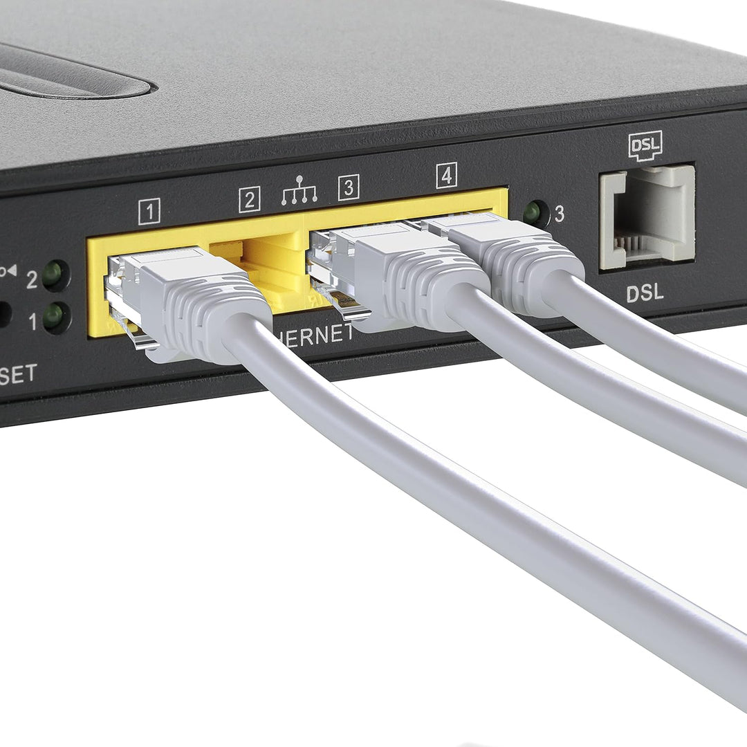 Mr. Tronic 50m Ethernet Netzwerkkabel Cat 6, LAN Netzwerkkabel Für Schnelle &amp; Zuverlässige Internet,