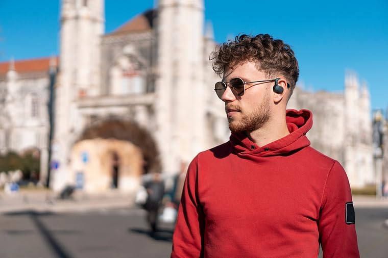 CREATIVE Outlier Go kabelloser Open-Ear-Kopfhörer mit Verstellbarer Passform und Ohrbügeln, bis zu 2