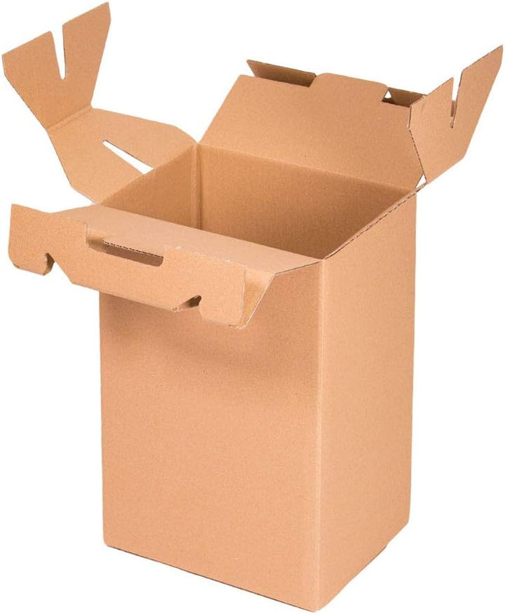 ONLY BOXES, Weinbox, Set mit 4 Weinflaschen, Box für Weihnachten, Braun, 4 Stück