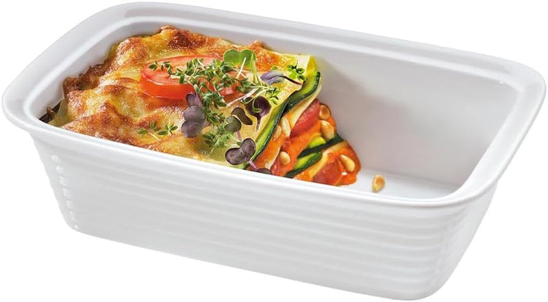 Küchenprofi 750218238 Lasagneform, extra hoch 38 cm aus Hartporzellan A 38 x 38 x 5 cm, A 38 x 38 x