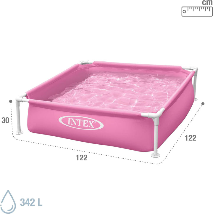 Intex Kinderpool Frame Pool Mini, Grün, 122 x 122 x 30 cm