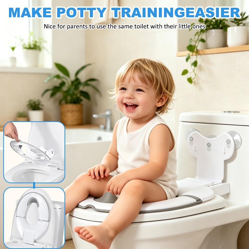 Faltbarer Toilettensitz Kinder, Tragbarer WC Sitz Kinder, Anti-Rutsch Toilettenaufsatz kinder Toilet