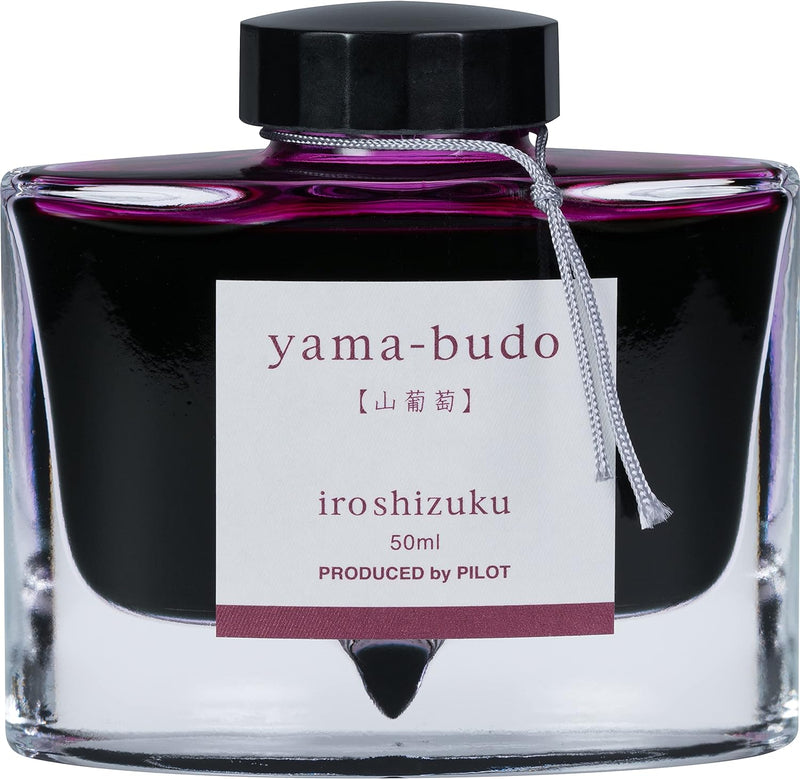 Pilot Iroshizuku 69217 Füllfederhalter-Tinte, Yama-Budo, Crimson Glory Vine (Lila-Rot), 50 ml Flasch