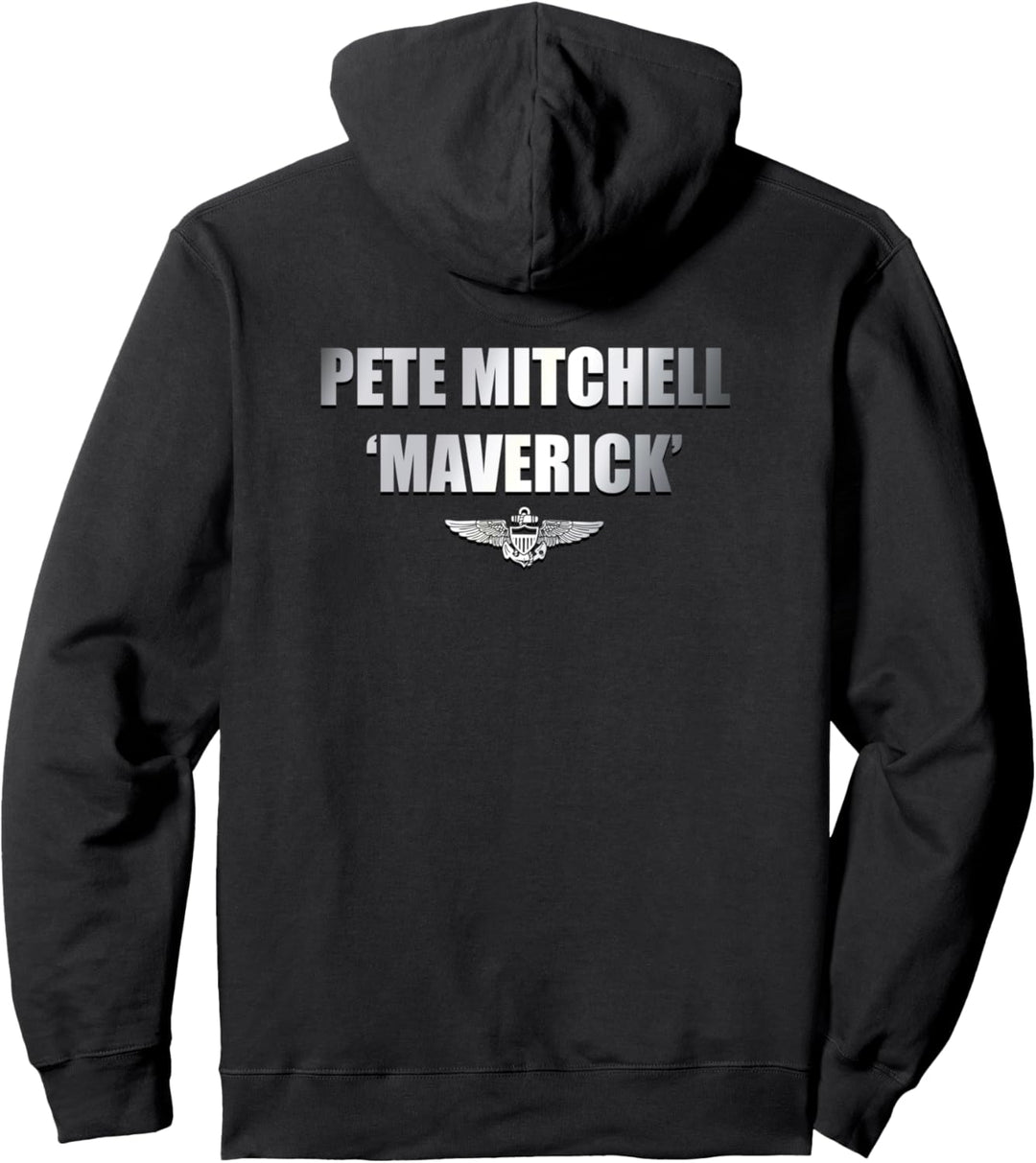 Top Gun Pete Mitchell Maverick Front Back Pullover Hoodie