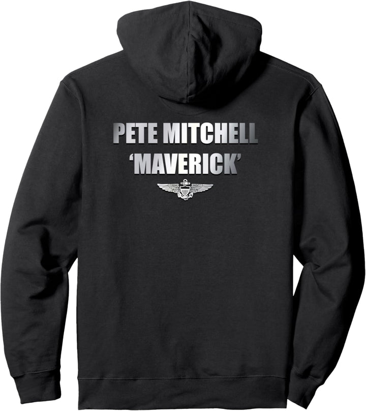 Top Gun Pete Mitchell Maverick Front Back Pullover Hoodie