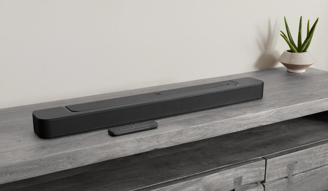 JBL Bar 300 All-in-One Kompakt-Soundbar 5.0 Kanäle mit MultiBeam und Dolby Atmos, Schwarz