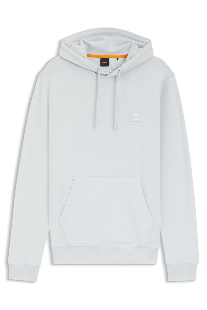 BOSS Herren Wetalk Regular-Fit Hoodie aus Baumwoll-Terry mit Logo-Aufnäher XS 053light/Pastel Grey,
