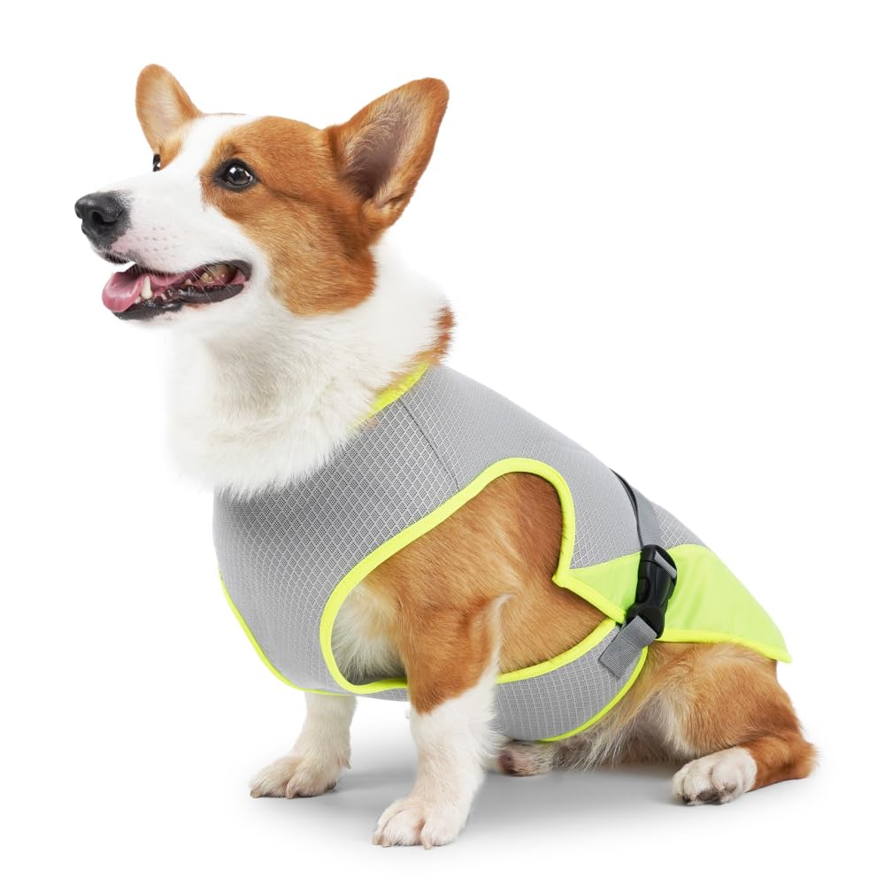 Hunde Kühlweste, Hundekühljacke Hundekühlmantel mit Verstellbarer Schnalle für Outdoor Jagdtraining,