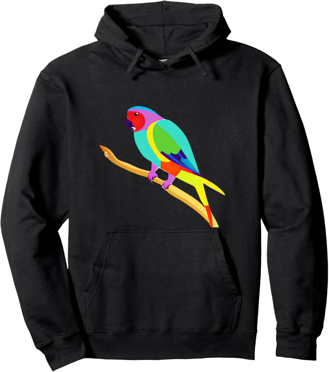 Wellensittich bunter Nymphensittich für Vogelbesitzer Pullover Hoodie