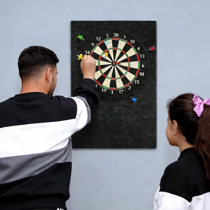 FARYODI Dartboard-Wandschutz 4 Stück, Dartboard-Umrandung Wandschutz, Selbstklebend Gespleisste Wand