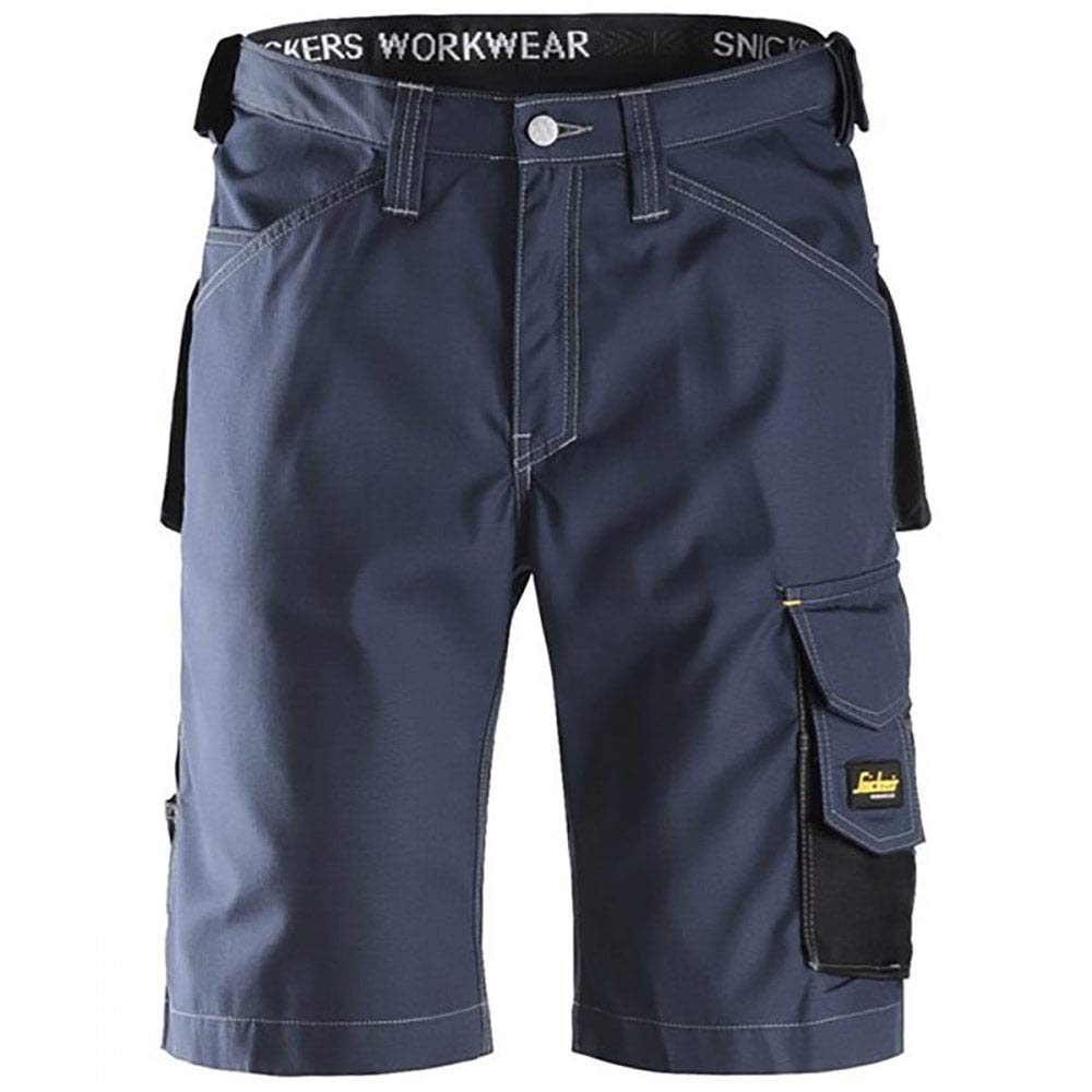 Snickers Workwear Unisex Handwerker Shorts Gr e 56 in marineblau schwarz, Navy-schwarz, EU 56 Navy-s