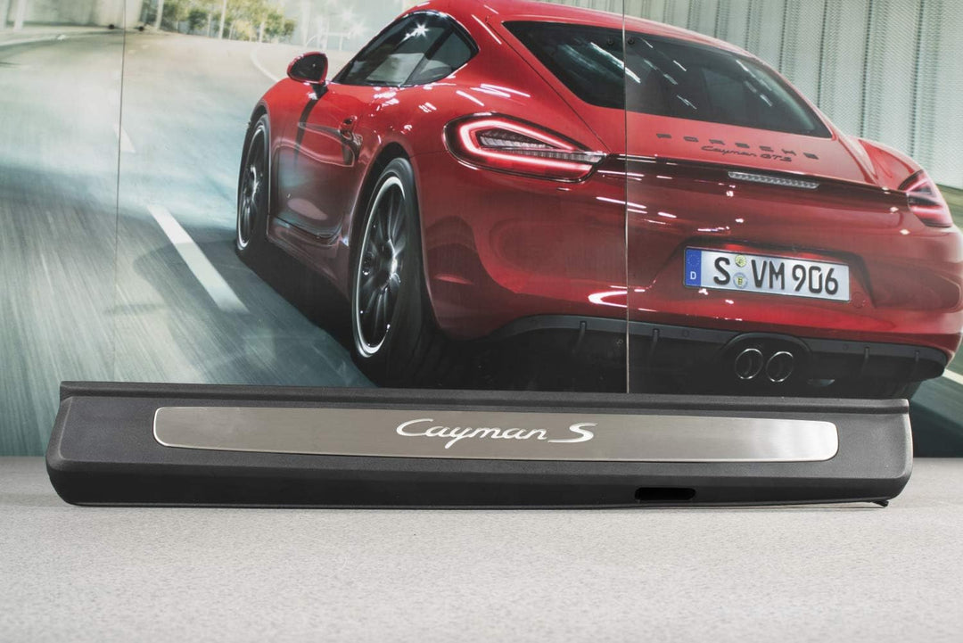 Porsche 718 Cayman S 981/982 Einstiegleiste Edelstahl+Beleuchtung LINKS