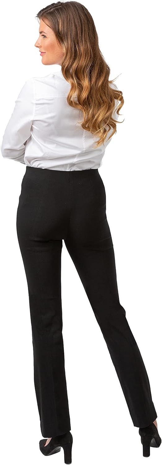 Gio Milano, Gio-Gabi, super Stretch Hose mit geradem Bein ohne Verschluss 34 Kurz Schwarz, 34 Kurz S