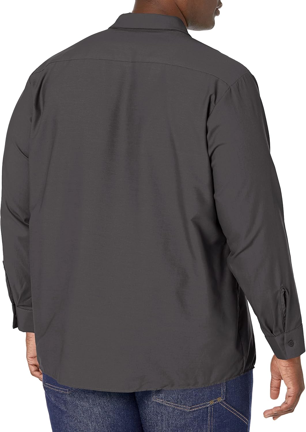Red Kap Herren Industrial Work Shirt, Regular Fit, Long Sleeve Button-Down-Arbeitshemd S Dunkelgrau,