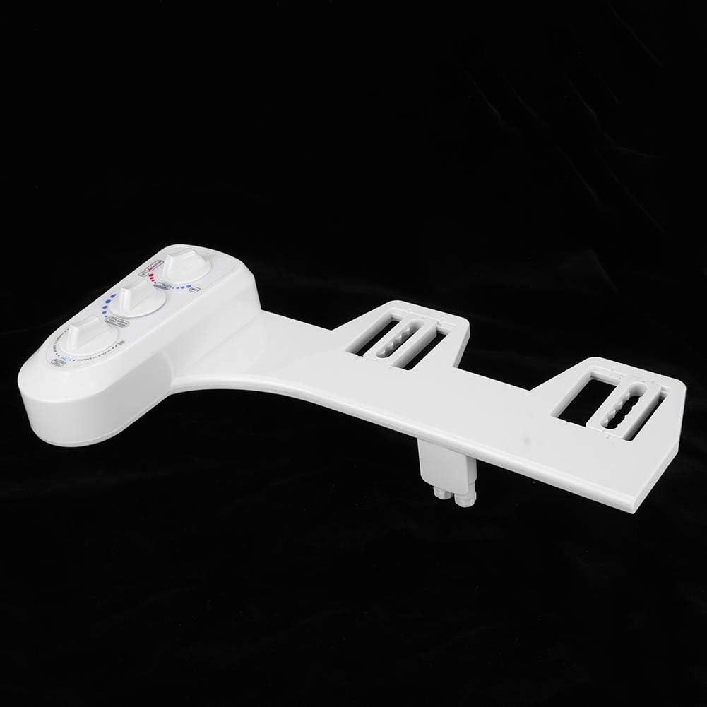 3/8 Gewinde Doppeldüse WC Bidet Aufsatz für Heisses und Kaltes Wasser, Bidet Aufsatz für Warmes Wass