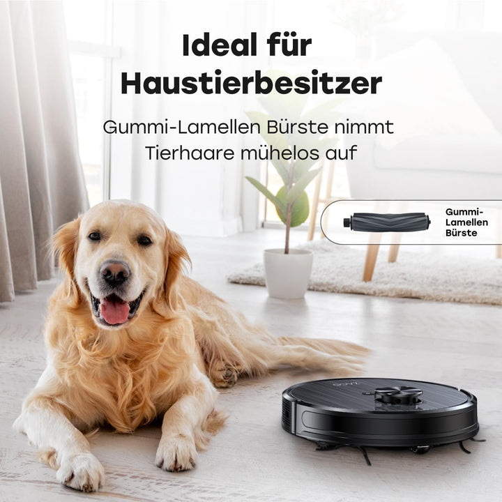 ZACO A10 Pro Saugroboter mit Wischfunktion, 2,5l Absaugstation bis 60 Tage, Lasernavigation, 3000Pa,