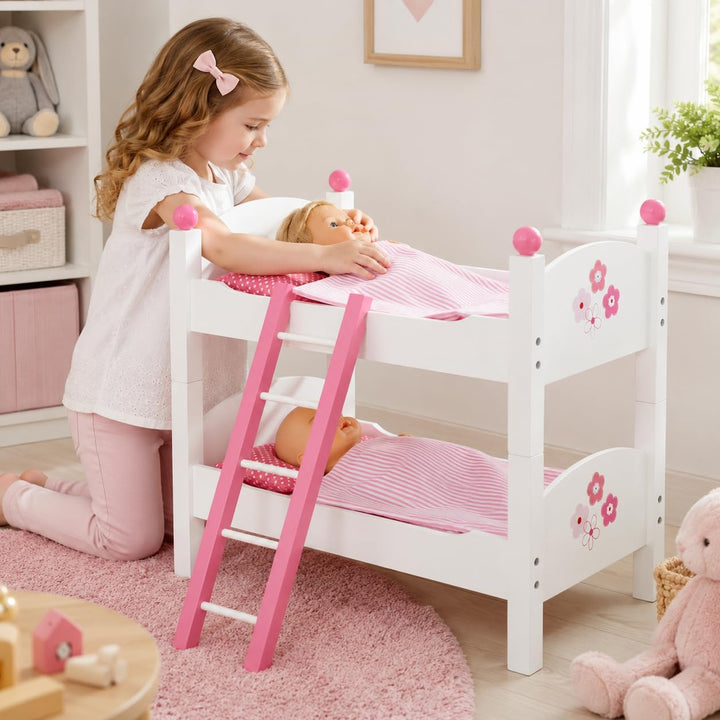 Bayer Chic 2000 - Puppen-Etagenbett für Baby-Puppen bis 48 cm, Puppenbett, Puppenmöbel, Puppenzubehö