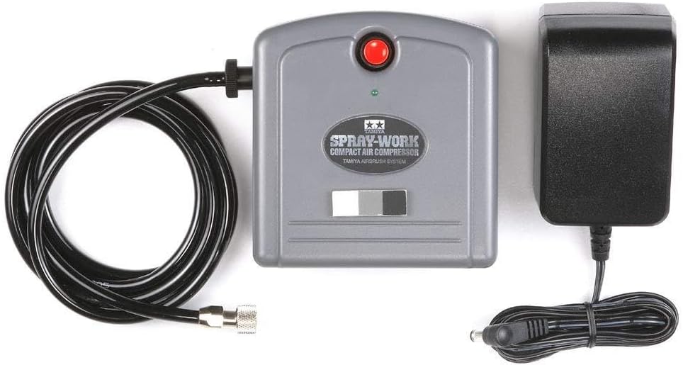 Tamiya 74533 SW Kompressor Compact, für Airbrush, Modellbau Zubehör, Bastelwerkzeug, hochwertiges Mo