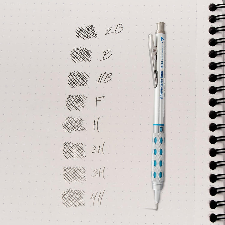 Pentel Super Hi-Polymer-Minen, 0,7 mm, HB, Medium, Schwarz, 12 Röhren Blei (50-HB)