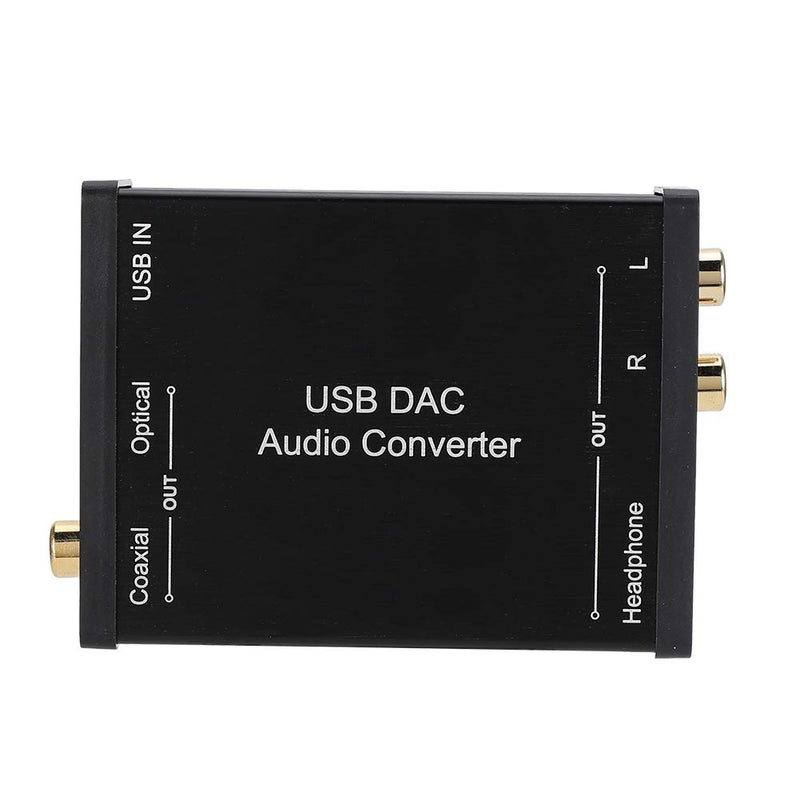 Cuifati Digital-zu-Analog-Audio-Konverter, DAC Digital SPDIF Optical (Toslink) zu Analog L/R RCA & 3