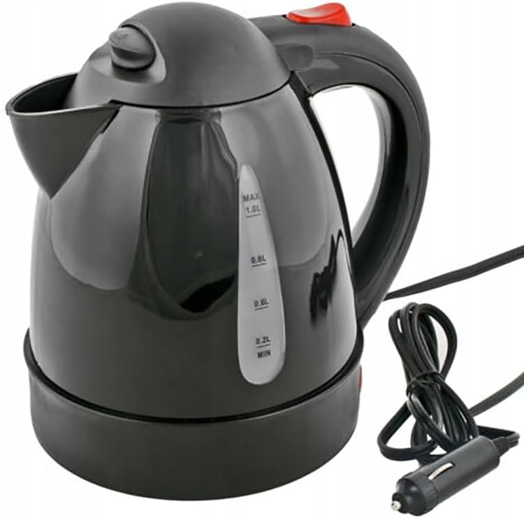 12 V Wasserkocher 1 Liter | 130 W | Reise- &amp; LKW Fahrzeug, Wohnmobil, Truck