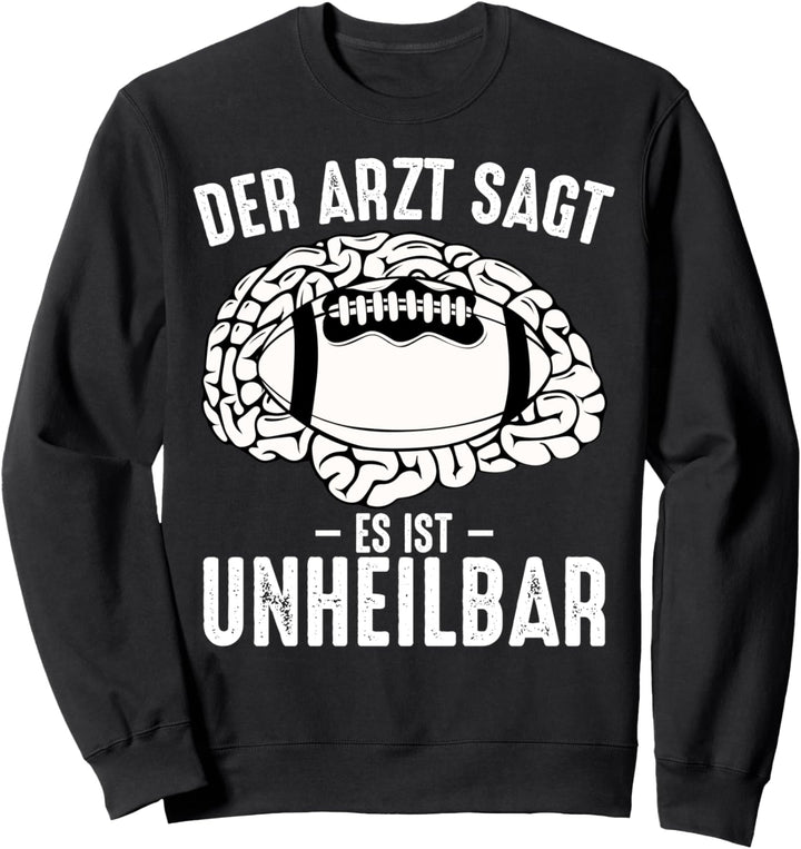 Lustiges Vintage Amerikanischer American Football Spieler Sweatshirt