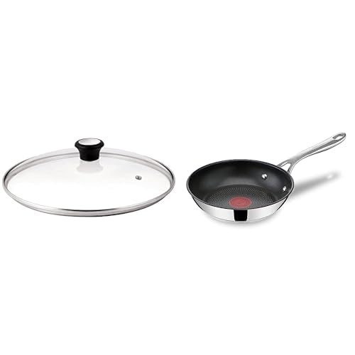 Tefal Jamie Oliver by Cook's Direct On Bratpfanne 20 cm & 20 cm Compatible Glass Lid Bundle mit 20 c