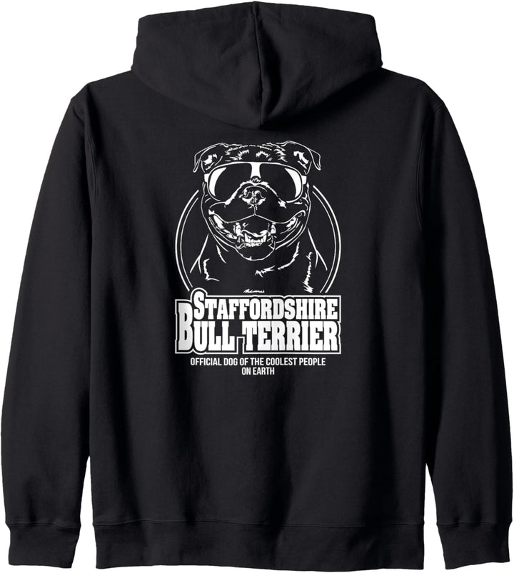 Staffordshire Bull Terrier coolest people Hund Hundespruch Kapuzenjacke