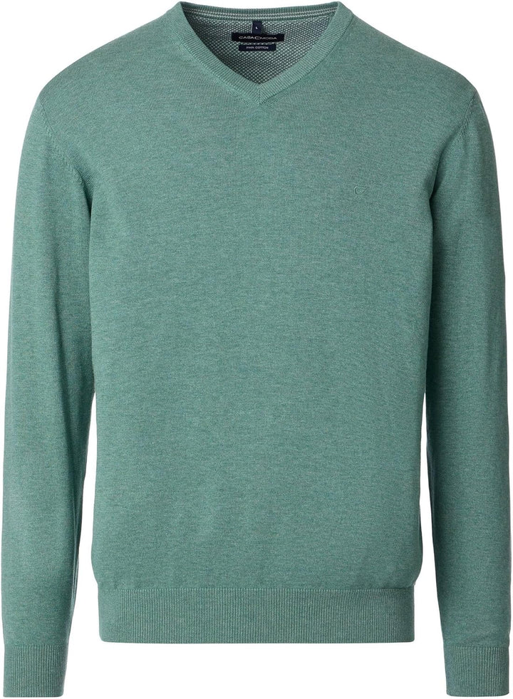 CASAMODA Herren Pullover S 369 - Türkisgrün, S 369 - Türkisgrün