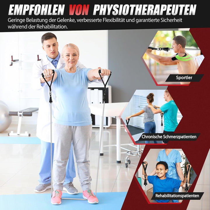 Fitnessbänder Set, 150lbs 200lbs 250lbs Resistance Bands 5 Verschiedene Stärken, Widerstandsbänder S
