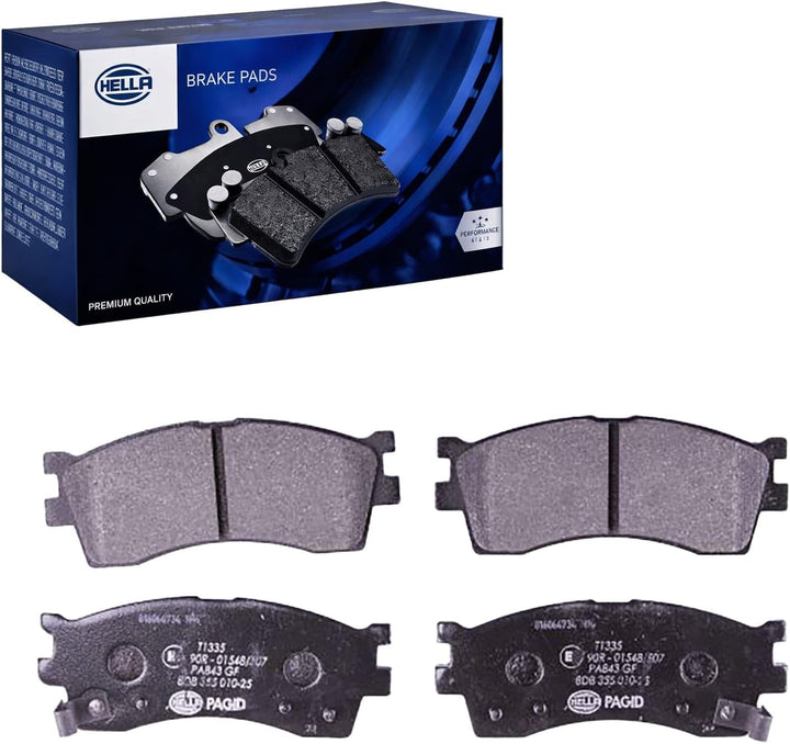 HELLA PAGID 8DB 355 010-251 Bremsbelagsatz - T1335 - Dicke/Stärke: 15.6mm - Bremssystem: Sumitomo -