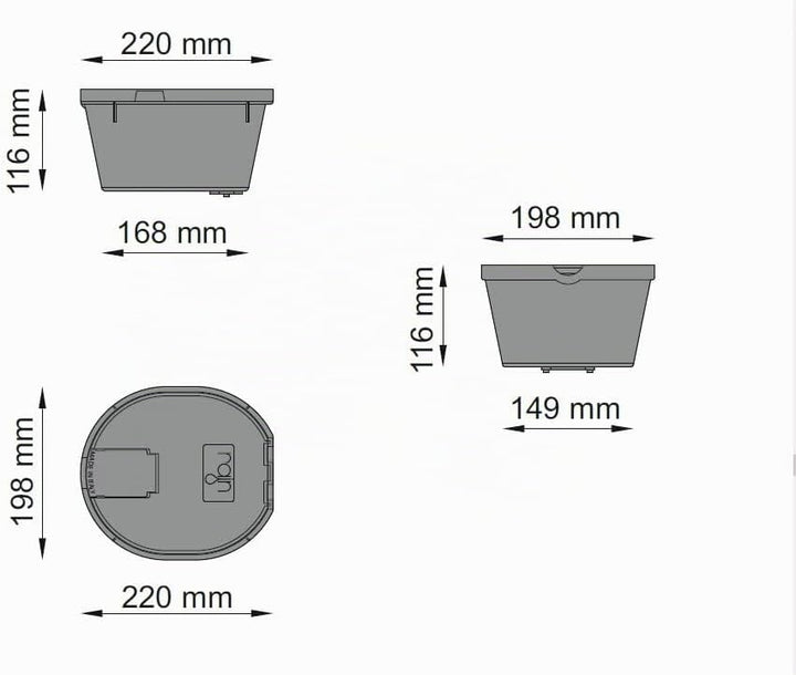 RAIN Ventilkasten Ventilbox Verteilerkasten Bewässerung rund mit Kugelhahn 3/4" PZCR 15