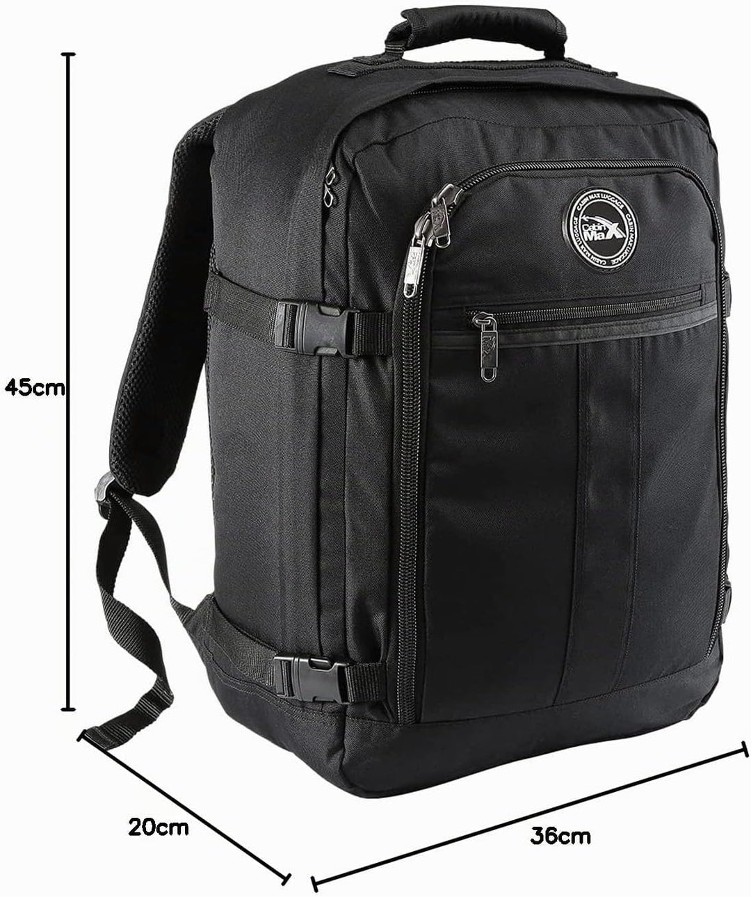 Cabin Max Metz Handgepäck Rucksack 45x36x20, Reiserucksack, Rucksack Flugzeug, Travel Backpack für C