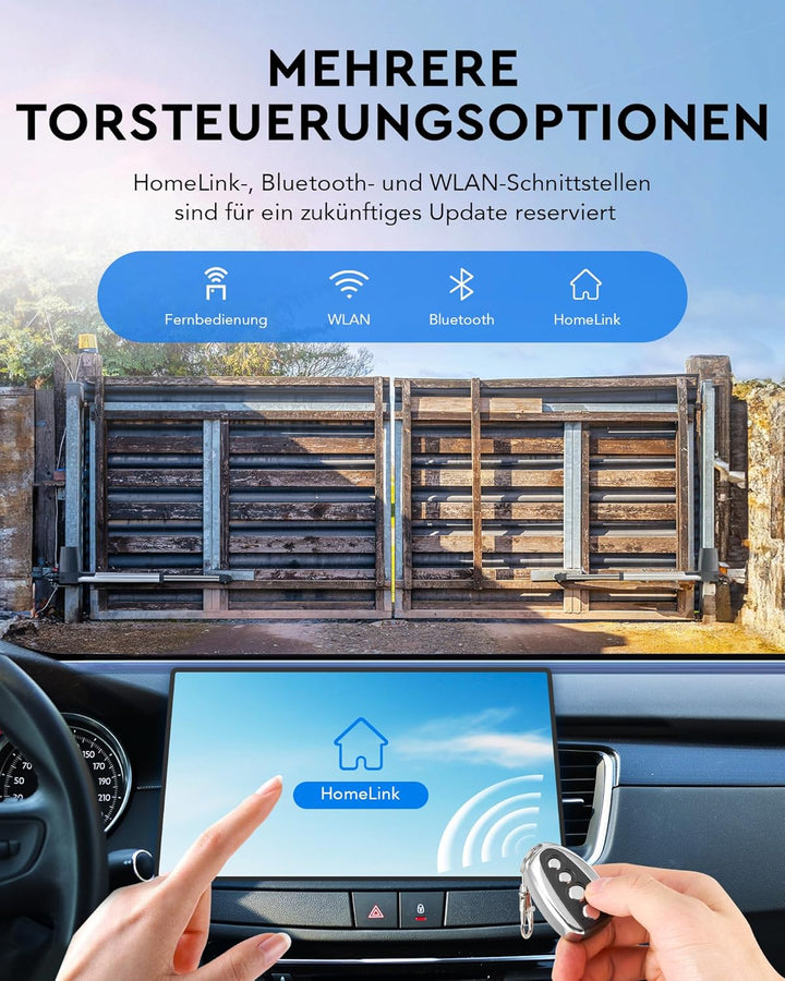 CO-Z Automatischer Flügeltorantrieb Torantrieb Drehtorantrieb Toröffner Doppelflügeltorantrieb Set m